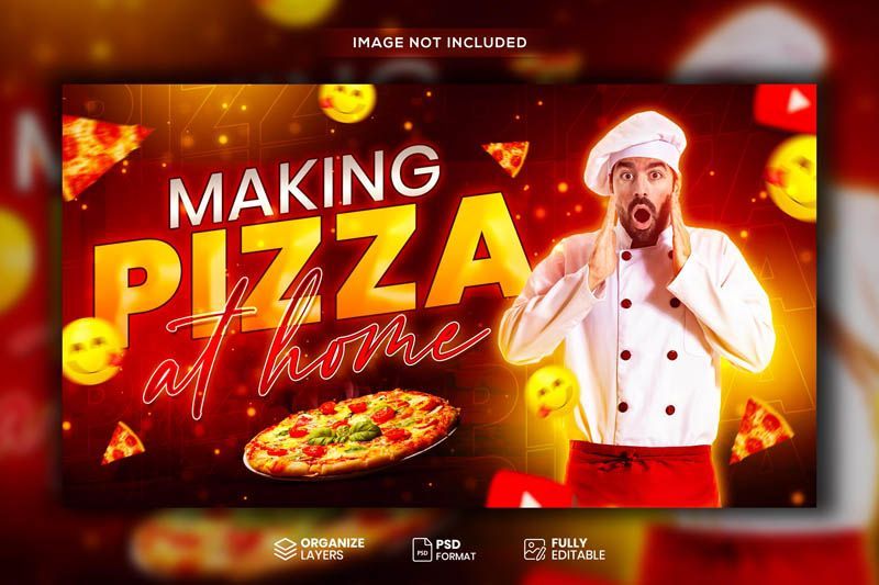 Cooking YouTube Thumbnail | Food & Recipe Video Free PSD