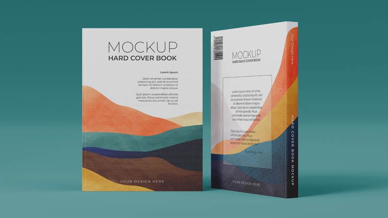 Hard Cover Book Mockup Free PSD Download