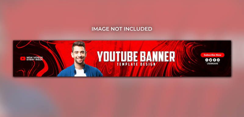 Modern Gaming YouTube Banner Free PSD Template