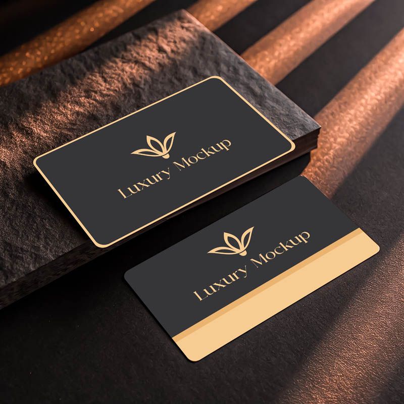 Premium Luxury Business Card Free PSD Mockup File