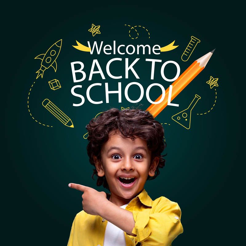 Welcome Back to School Social Media Post Template Free