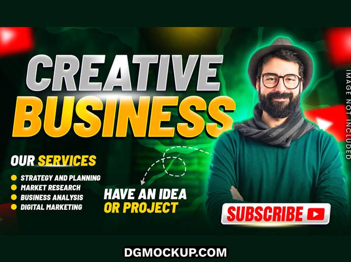 Creative Business Agency YouTube Thumbnail PSD Template