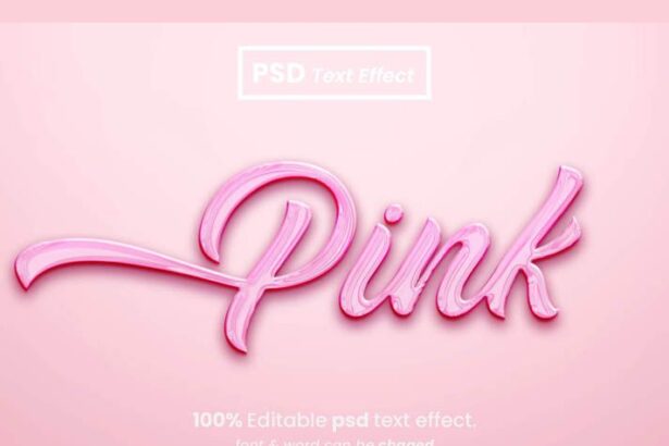 Elegant Pink Calligraphy Text Effect for Logos & Invitations