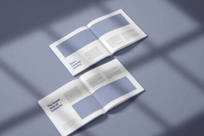 Elegant Square Lookbook & Portfolio Mockup Template