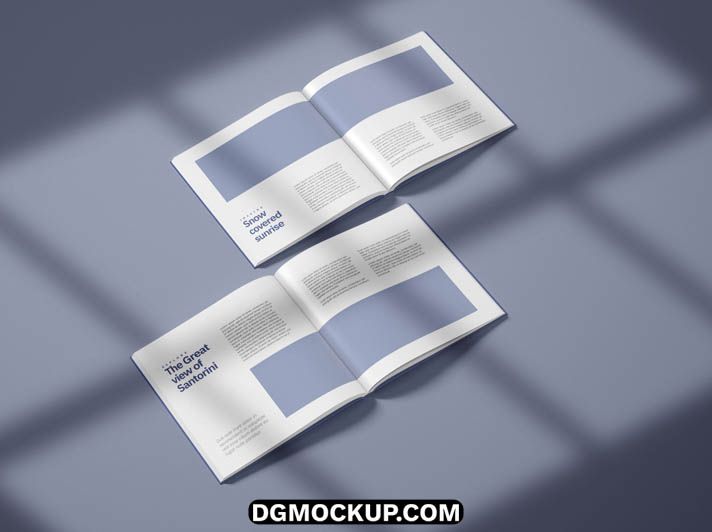 Elegant Square Lookbook & Portfolio Mockup Template