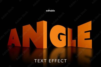 Free Bold & Strong 3D Text Effect for Titles & Logos PSD Mockup