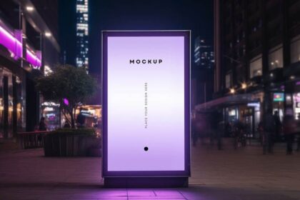 Free Citylight Poster Advertising Billboard PSD Mockup