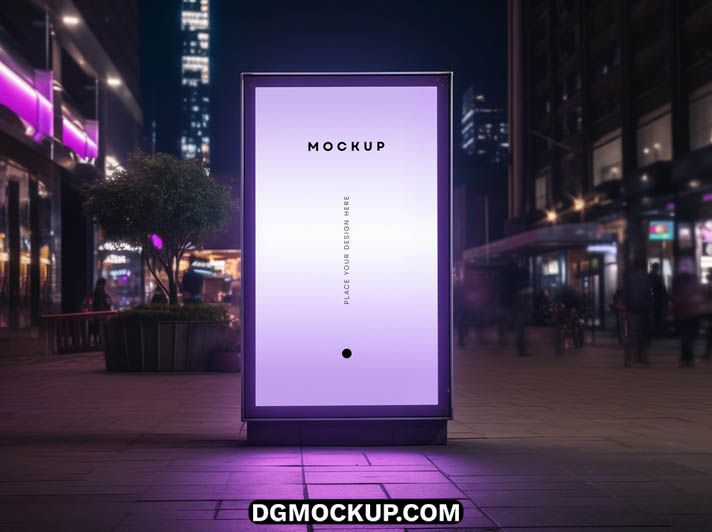 Free Citylight Poster Advertising Billboard PSD Mockup