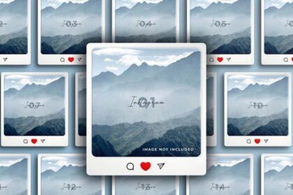 Free Instagram Feed Grid & Photo Frame Mockup PSD