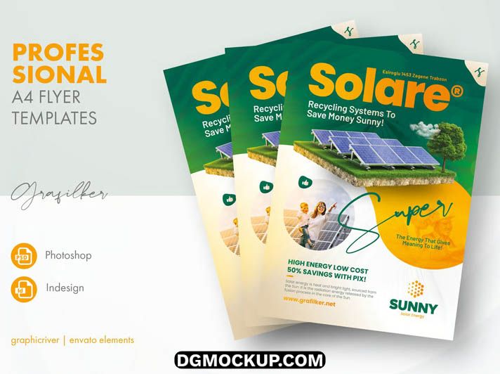 Free Renewable Energy Business Marketing Flyer Template