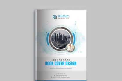 Modern Corporate Book Cover Design Free Template PSD