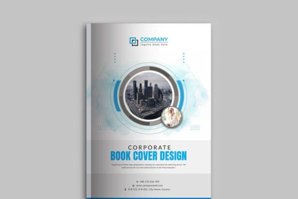 Modern Corporate Book Cover Design Free Template PSD