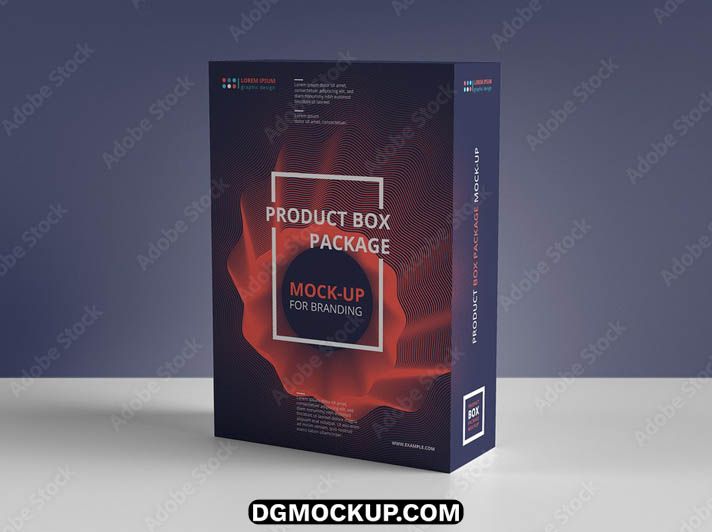 Rectangular Product Box Free PSD Mockup